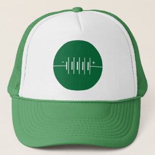 Gorra De Camionero Símbolo de baterías en círculo