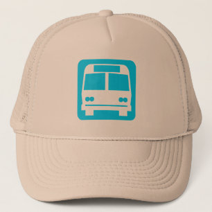 Gorra De Camionero Símbolo de bus - Azul cielo