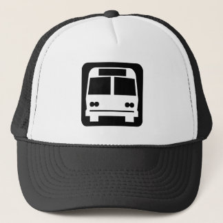 Gorra De Camionero Símbolo de bus - Negro