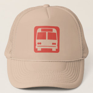 Gorra De Camionero Símbolo de bus - Rosa tropical