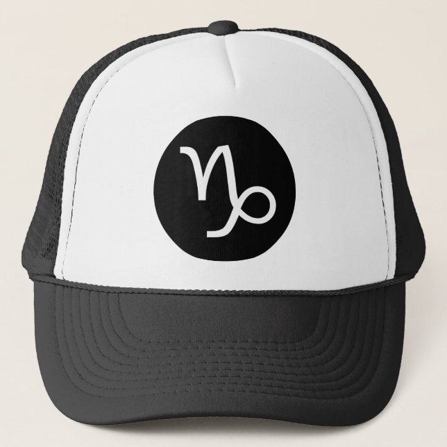 Gorra De Camionero Símbolo de Capricornio (Anverso)