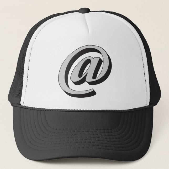 Gorra De Camionero Símbolo de correo electrónico 3D (Anverso)