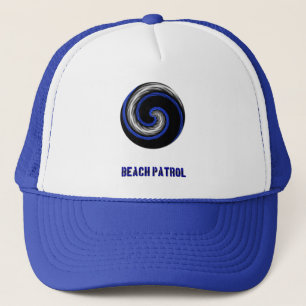 Gorra De Camionero Símbolo de división de la línea azul delgada - Pat