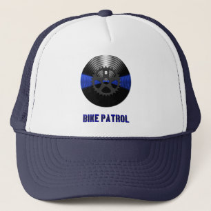 Gorra De Camionero Símbolo de división de la línea azul delgada - Pat