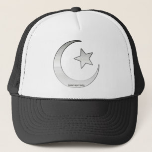 Gorra De Camionero Símbolo de estrella y media luna color plata