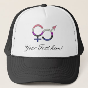 Gorra De Camionero Símbolo de fluido de género en colores de bandera 
