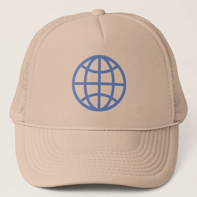 Gorra De Camionero Símbolo de globo - Azul bebé (Anverso)