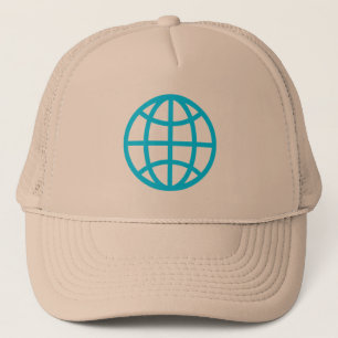 Gorra De Camionero Símbolo de globo - Azul cielo