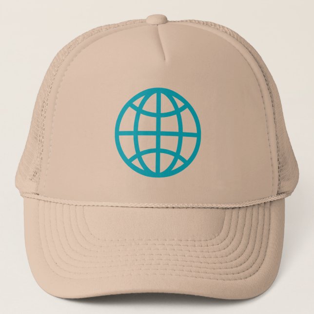 Gorra De Camionero Símbolo de globo - Azul cielo (Anverso)