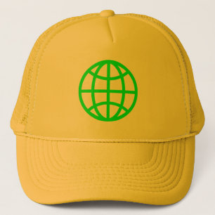 Gorra De Camionero Símbolo de globo - Verde