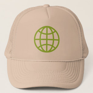 Gorra De Camionero Símbolo de globo - Verde marciano