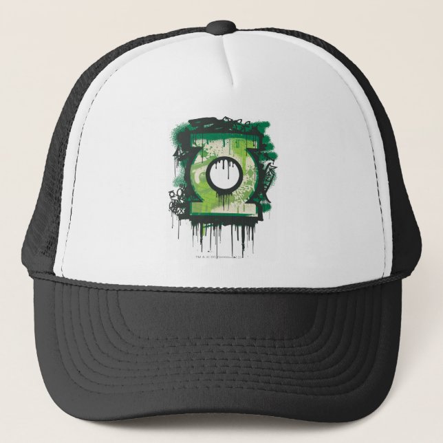 Gorra De Camionero Símbolo de graffiti verde (Anverso)