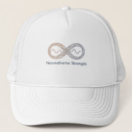 Gorra De Camionero Símbolo de Infinito de Fuerza Neurodiversa Minimal