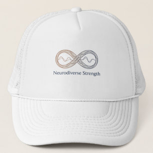 Gorra De Camionero Símbolo de Infinito de Fuerza Neurodiversa Minimal