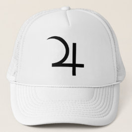 Gorra De Camionero Símbolo de júpiter planetario (negro)
