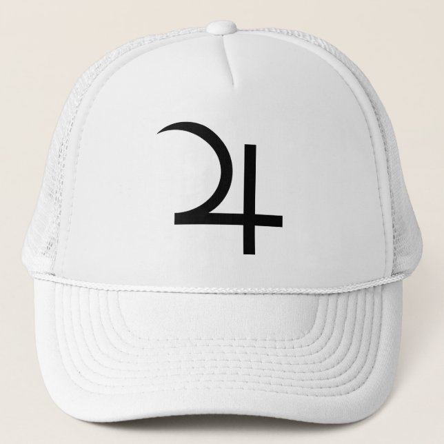 Gorra De Camionero Símbolo de júpiter planetario (negro) (Anverso)