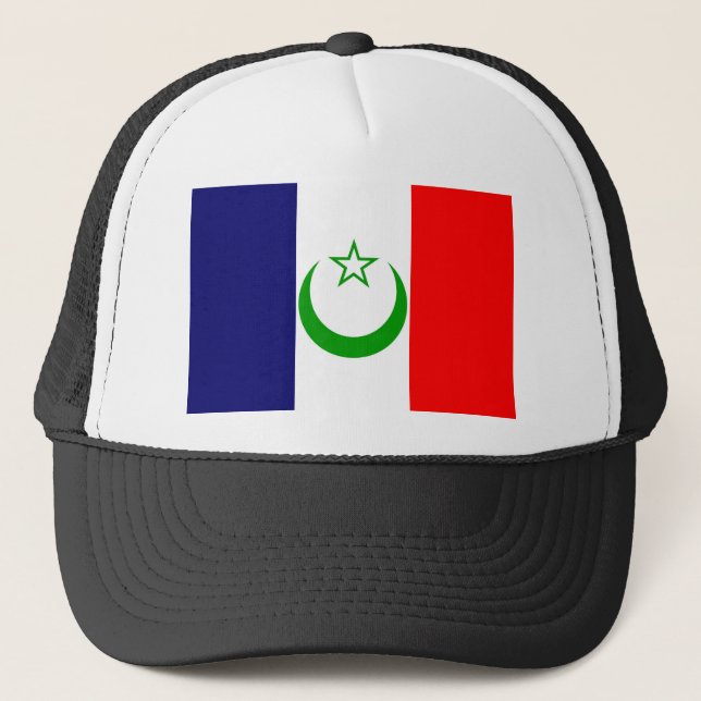 Gorra De Camionero Símbolo de la colonia de Francia de la bandera de (Anverso)