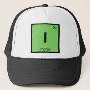 Gorra De Camionero Símbolo de la tabla periódica de química del teatr
