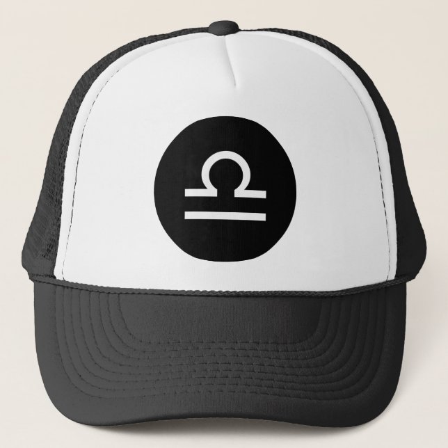 Gorra De Camionero Símbolo de Libra (Anverso)
