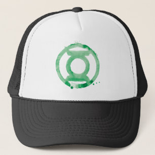 Gorra De Camionero Símbolo de linterna de café - verde