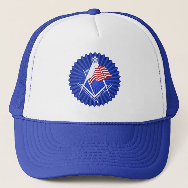 Gorra De Camionero Símbolo de masonería (Anverso)