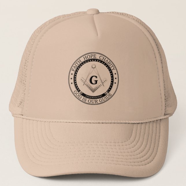 Gorra De Camionero Símbolo de masonería (Anverso)