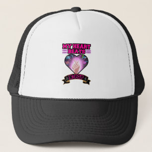 Gorra De Camionero Símbolo de música Snap Hand de la bandera de Corea