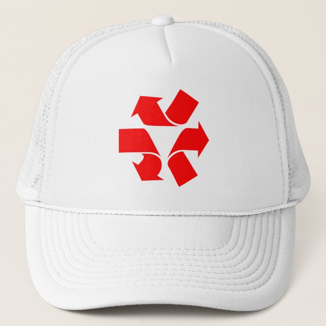 Gorra De Camionero Símbolo de no reciclar (Anverso)