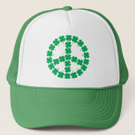 Gorra De Camionero Símbolo de paz del trébol