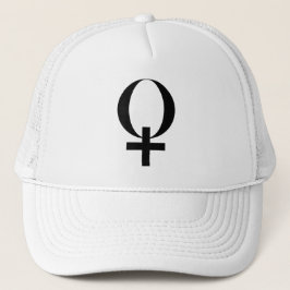 Gorra De Camionero Símbolo de planeta Venus (negro)