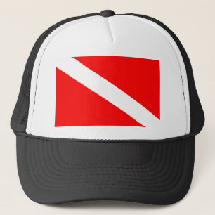 Gorra De Camionero símbolo de submarinismo en diagonal roja