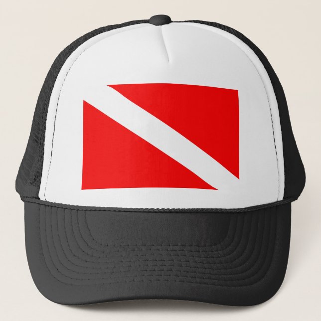Gorra De Camionero símbolo de submarinismo en diagonal roja (Anverso)