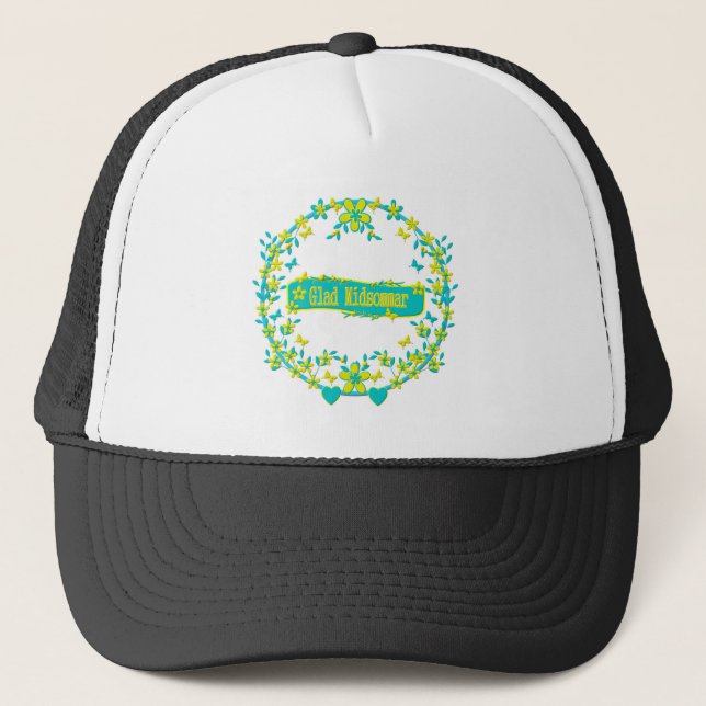 Gorra De Camionero Símbolo de suecia de verano medio (Anverso)