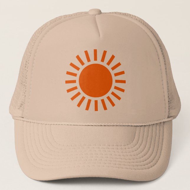 Gorra De Camionero Símbolo de Sun (Anverso)