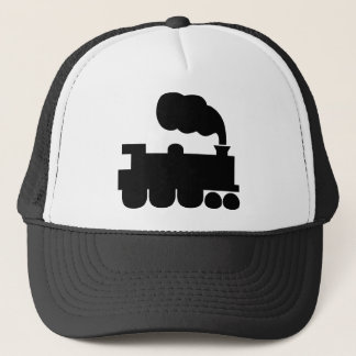 Gorra De Camionero Símbolo de tren de vapor - negro