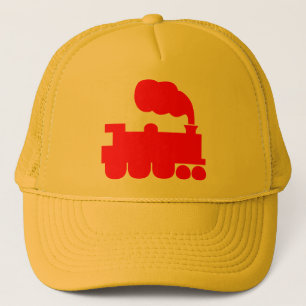 Gorra De Camionero Símbolo de tren de vapor - Rojo