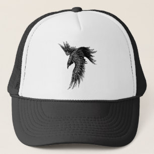 Gorra De Camionero Símbolo de visualización nórdico Crow Raven