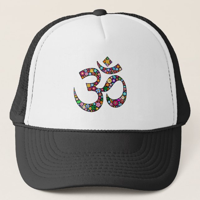 Gorra De Camionero Símbolo de yoga Om Aum Namaste (Anverso)