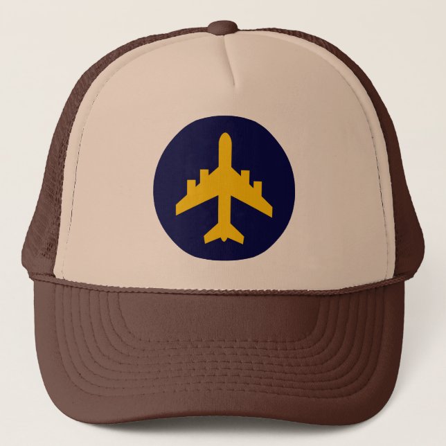 Gorra De Camionero Símbolo del aeroplano en círculo (Anverso)