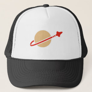 Gorra De Camionero Símbolo del astronauta del espacio del ladrillo