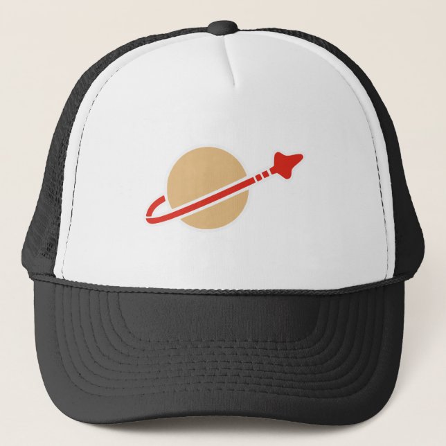 Gorra De Camionero Símbolo del astronauta del espacio del ladrillo (Anverso)