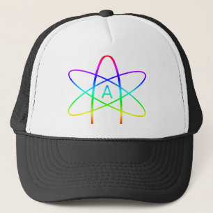 Gorra De Camionero Símbolo del ateo del arco iris