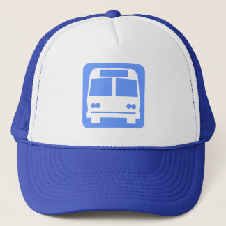 Gorra De Camionero Símbolo del autobús - azul cielo