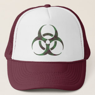Gorra De Camionero Símbolo del Biohazard del zombi