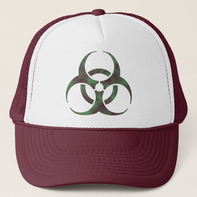 Gorra De Camionero Símbolo del Biohazard del zombi (Anverso)
