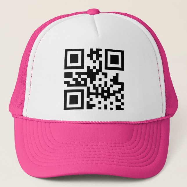 Gorra De Camionero Símbolo del H del Corazón — Código QR (Anverso)