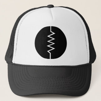 Gorra De Camionero Símbolo del resistor - circundado