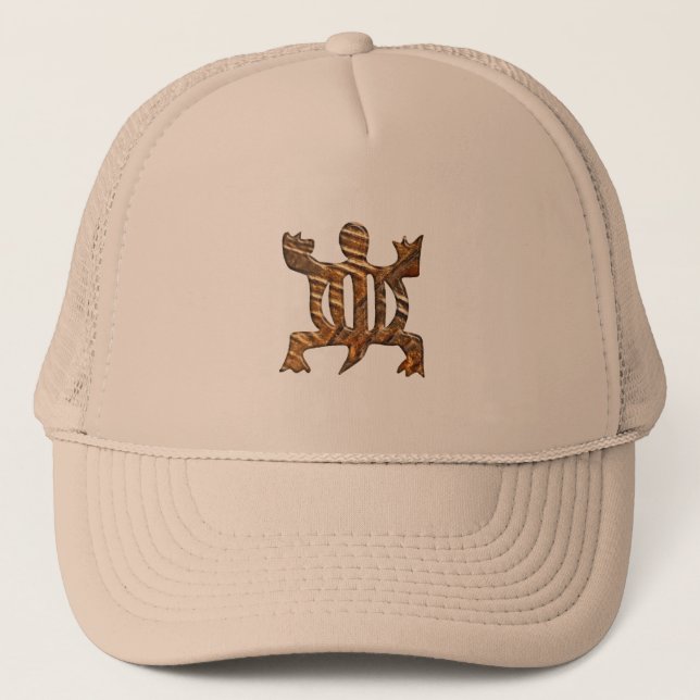 Gorra De Camionero Símbolo Denkyem de Adinkra del africano (Anverso)