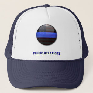 Gorra De Camionero Símbolo distintivo delgado de la línea azul - Poli