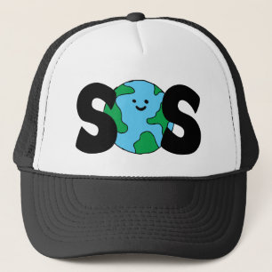 Gorra De Camionero Símbolo ecológico SOS World Happy Earth Clipart Ec